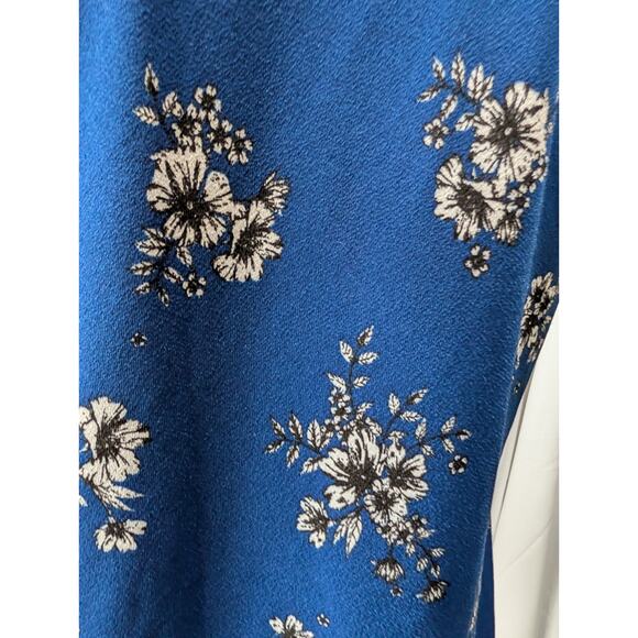 Elle Women's Size Large Blue Sleeveless Blouse Shell Camisole Tank Top Shirt EUC - Picture 6 of 13